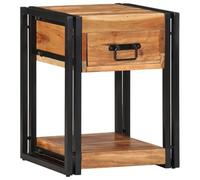 GCHDHAPB Meubles, surfaces : tables, bureaux, chariots, comptoirs et pièces, table de chevet 40 x 35 x 50 cm en bois d'acacia massif