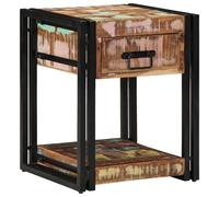 GCHDHAPB Meubles, surfaces : tables, bureaux, chariots, comptoirs et pièces, table de chevet 40 x 40 x 50 cm en bois massif recyclé