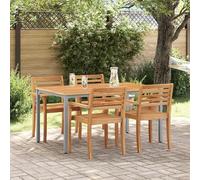 GCHDHAPB Meubles, surfaces : tables, bureaux, chariots, comptoirs et pièces, table de jardin 150 x 90 x 75 cm, bois d'acacia massif et métal
