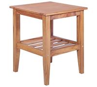 GCHDHAPB Tables, tables d'appoint, tables basses - Table basse carrée en teck massif 40 x 40 x 50 cm