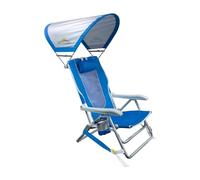 GCI Outdoor Sunshade Sac à Dos de Plage | Chaise à baldaquin Pliable inclinable avec accoudoirs durables, Porte-Boisson et Sangles de Transport, Parfaite pour Les Excursions à la Plage et Les