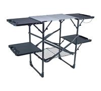 GCI - Slim-Fold Cook Station - Armoire de camping - 53 x 132 x 82 cm - black chrome