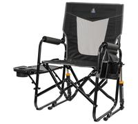 GCI - Stowaway Rocker with Side Table - Chaise de camping - 61,5 x 61,5 x 98 cm - dark charcoal