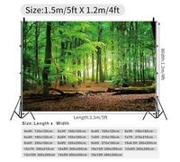 GCIREC 5x4ft Fond Forêt Printanière Verte Thème Camping au Pays des Merveilles Naturelles Fond de fête de Famille Bannière de Noël Studio Photo Enfants Props de Photographie