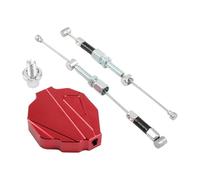 GCLANXI For Enduro Motocross Économisez l'effort Levier de câble d'embrayage Système d'embrayage facile à tirer Poignée Ensemble d'embrayage Accessoires de moto(Red)