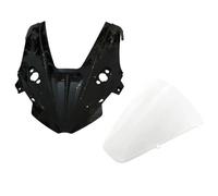 GCLANXI Kit de carénage de Pare-Brise for Moto de compétition CFMOTO 675SR-R CF 675SR, carénage intégré modifié avec Pare-Brise(Glossy Black B)