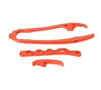 GCLANXI Kit de Guide-chaîne et de durite de Frein for Motos KTM et Husqvarna SX, SXF, XC, XC-F, TC, FC, TX, FX (2023-2025), EXC, EXC-F, XC-W, Te, FE (2024-2025)(Orange Slider Set)