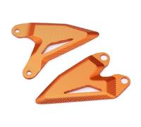 GCLANXI Kit de pédales de moto avec protection de talon for Kawasaki Z400 NINJA400 Ninja Z E-1(Orange)