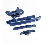 GCLANXI Kit de Protection de chaîne de Bras oscillant, Guide-chaîne et Collier de Serrage for KTM SX, SXF, XC et XCF 125, 200, 250, 300, 350 et 450 (2012-2018, 2019 et 2020).(Blue F)