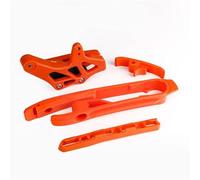 GCLANXI Kit de Protection de chaîne de Bras oscillant, Guide-chaîne et Collier de Serrage for KTM SX, SXF, XC et XCF 125, 200, 250, 300, 350 et 450 (2012-2018, 2019 et 2020).(Orange F)
