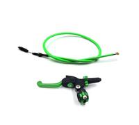 GCLANXI Kit d'embrayage hydraulique for Moto CNC, Levier, maître-Cylindre, Tuyau d'huile tricoté, poignée Pliable réglable, Accessoires universels(Green)