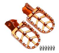 GCLANXI Motorcycle CNC Foot Pegs Pedal Mounting Pedals Retrofit Bracket For Sur-Ron Surron Sur Ron Light Bee S X Electric Off-Road Bike(Orange)