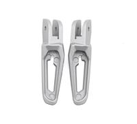 GCLANXI Motorcycle Rear Footrest Foot Pegs Pedals For DUCATI Monster 1200 821 937 Footpegs Pedals With Rubber Cover(Silver No Cover)