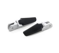 GCLANXI Motorcycle Rear Footrest Foot Pegs Pedals For DUCATI Monster 1200 821 937 Footpegs Pedals With Rubber Cover(Silver With Cover)