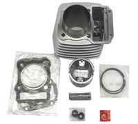 GCLANXI Pièces de Performance for Moto Kit de Cylindre de Moteur à Gros alésage de 62 mm Ensemble de Segments de Piston for Honda CG125 Mise à Niveau vers 150 CC