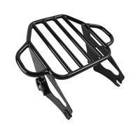 GCLANXI Porte-Bagages Amovible Noir Brillant for Motos Harley Touring Road King Street Glide FLHX FLHR Tour Pack Pak 09-25(Gloss Black)