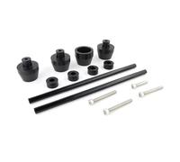 GCLANXI Protections de roues avant et arrière for essieux de moto KAWASAKI ZX-6R ZX6R 636 / ZX6RR 2003-2004