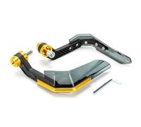 GCLANXI Protège-mains de moto, protection contre le vent, en alliage d'aluminium, barre de brosse, protection contre le vent, couvre-poignées de moto universels(Gold)