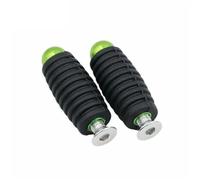 GCLANXI Repose-pieds arrière de moto en aluminium CNC for Kawasaki Ninja 250 ZX6R ZX10R ZX14R Z750 Z800 Z900 Z1000(Small rubber Green)