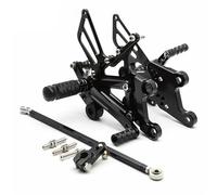 GCLANXI Repose-Pieds for Moto, pédales, Repose-Pieds for Yamaha YZF R125 YZFR125 MT125, YZF-R 125, 2008, 2009, 2010, 2011, 2012, 2018(Black)