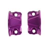 GCLANXI Support de montage de capuchon de pince de miroir, maître cylindre de frein et d'embrayage de guidon noir for moto Dyna Softail 2008 - 2023(Purple)