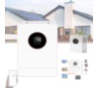 GCLCPAEN Contrôleur D'onduleur Solaire,12V-48V CC vers 110V/220V Ca,1,5Kw-6,2Kw,Contrôleur Mppt 40-100A Intégré,sans Batterie,3 Modes De Charge,Housse Anti-Poussière Amovible,4.2KW