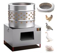 GCLCPAEN Épilateur Automatique pour Bétail,Diamètre du Canon 65/80Cm,Rotation Rapide À 360°,Acier Inoxydable,Arrosage Automatique,2200W,1400Tr/Min,pour Le Plumage des Poulets Et des Canards 65CM