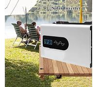 GCLCPAEN Onduleur Photovoltaïque pour Voiture,5000W,24/48/60/72/96V CC vers 110/220V CA,avec Écran LCD,pour Stockage D'Énergie Domestique/Véhicule De Loisirs/Camion (5000W,24V-110V),96V