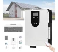 GCLCPAEN Onduleur Sinusoïdal Pur,6,2Kw-10,2Kw,Onduleur Hybride Solaire CC 48V vers Ca 220V-240V,Contrôleur Solaire Mppt 120-160A Intégré,Compatible avec De Nombreux Types De Batteries,10.2Kw