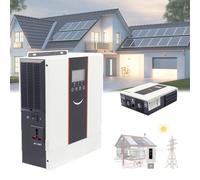 GCLCPAEN Onduleur Sinusoïdal Pur,Onduleur Photovoltaïque,48Vcc À 220V,6,2Kw À 10,2Kw,Contrôleur Mppt 120-160A Intégré,avec Écran LCD Et Voyant Lumineux,Contrôle par Application,pour Maison,RV,8.2Kw