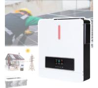 GCLCPAEN Onduleur Solaire Hybride 4,2Kw/6,2Kw,24/48V CC vers 220V Ca,avec Contrôleur Solaire Mppt 120A,Pv 90V CC À 450V CC,Conception en Filet Anti-Poussière,sans Batterie,Écran LCD,4.2KW