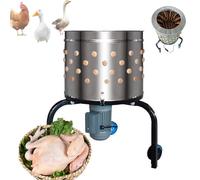 GCLCPAEN Plumeuse À Poulets en Acier Inoxydable, avec Poulies, Plumage Efficace, Diamètre du Canon : 50 Cm, Manche en Caoutchouc, Interrupteur Étanche, 240 TR/Min, pour Poules, Canards Et Oies.