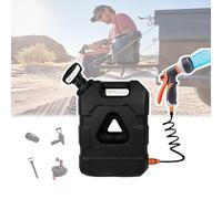 GCLCPAEN Seau De Camping Extérieur 21L,Réservoir d'eau Pressurisé Intégré,Seau De 5,5 Gallons avec Pommeau De Douche,Matériau PE,Gros Calibre,Portable,pour Jardin,Nettoyage des Animaux,Black