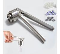 GCLCPAEN Sertisseur À Bascule pour Flacons,Capsules À Clapet en Plastique Et Aluminium,11/13/15/20Mm,Tête De Rotation Réglable,Machine À Sertir Portative,pour Flacons De Parfum/Flacons 15mm