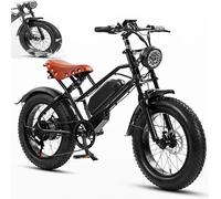 GCLCPAEN Vélo Électrique 20 Pouces pour Adultes-Vélo Tout-Terrain 7 Vitesses-48V/12Ah-Charge Max. 330Lb-3 Modes De Conduite-avec Phare Et Écran LCD-pour Hommes Et Femmes(Cyclisme en Extérieur)