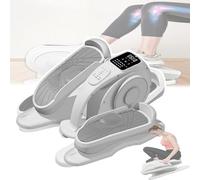 GCLCPAEN Vélo Elliptique Électrique, Appareil d'exercice pour Les Jambes pour Personnes Âgées, Réglage À 5 Vitesses, Minuterie De 15 Minutes, 3 Modes, Télécommande, Grand Écran, Pédales Rainurées