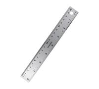 Gcljlmy Acier inoxydable Règle en métal Dessin précis Marque-page de bureau épaissi MM droit souverain dessinateur (20 cm)