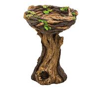 Gcljlmy Bain d'oiseaux, décoration stable, bol de bain sur pied, statue décorative pour jardin, bain d'oiseaux, mangeoire, observateur d'oiseaux, cadeau