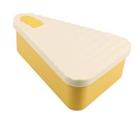 Gcljlmy Boîte de rangement à pizza en acier inoxydable de qualité alimentaire, polyvalente, légère, résistante aux températures de -40 °C à 200 °C (S beige jaune)