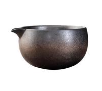 Gcljlmy Bol à matcha en céramique - Bol à thé - En céramique japonaise - Avec bec verseur - Tasse à thé Chawan faite à la main - Pour la préparation du petit-déjeuner, du matcha, du latte (600 ml