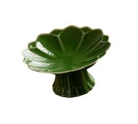 Gcljlmy Bol en porcelaine avec pied, bol de service à dessert, plateau, décoration de table, plan de travail, petit bol en forme de fleur pour fiançailles