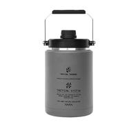 Gcljlmy Bouteille d'eau isotherme, pichet à glace, large ouverture, garde les boissons froides, vaisselle de boisson, gobelet isotherme sous vide, pour le bureau et le sport, gris
