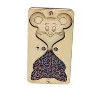 Gcljlmy Busy Board Accessoires de bricolage Sablier Jeu de cognition pour enfants de 1 à 2 ans Jouet de voyage Multicolore