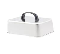 Gcljlmy Couvercle de cuiseur vapeur en acier inoxydable - Dôme de barbecue - Couvercle rectangulaire robuste pour hamburger - Pour griller des patties - Steak de barbecue en plein air - Teppanyaki (26
