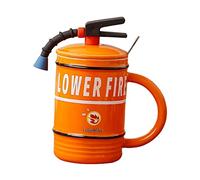 Gcljlmy Gobelet de voyage, avec couvercle à anse - Tasse à café étanche à la poussière - Pour yaourt, café, lait - Orange