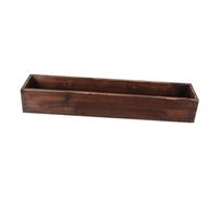 Gcljlmy Jardinière rectangulaire en bois - Design moderne - Cadeau - Pot de fleurs pour plantes d'intérieur et d'extérieur - Pour salon, terrasse, cour (50 cm x 14 cm x 8 cm)
