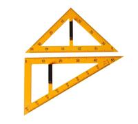 Gcljlmy Lot de 2 grandes règles mathématiques et géométriques - Outil de dessin à des fins mathématiques et géométriques - Avec poignée amovible
