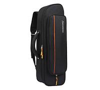 Gcljlmy Nouveau sac pour instruments de musique pour adultes, sac à dos souple pour accessoires de trompette en corne, Noir/orange., Moderne