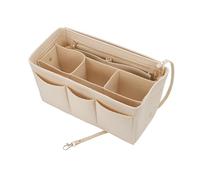 Gcljlmy Organiseur de poche avec mini poche, organisateur de maquillage, trousse cosmétique rectangulaire, organisateur de sac à main portable, trousse de maquillage de voyage