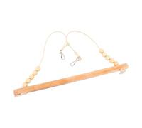 Gcljlmy Perroquet, balançoire pour poules, accessoires d'étable de jeu et de repos, support en bois de poulet, jouet balançoire pour animaux de compagnie en bois pour aras, perruches, poules